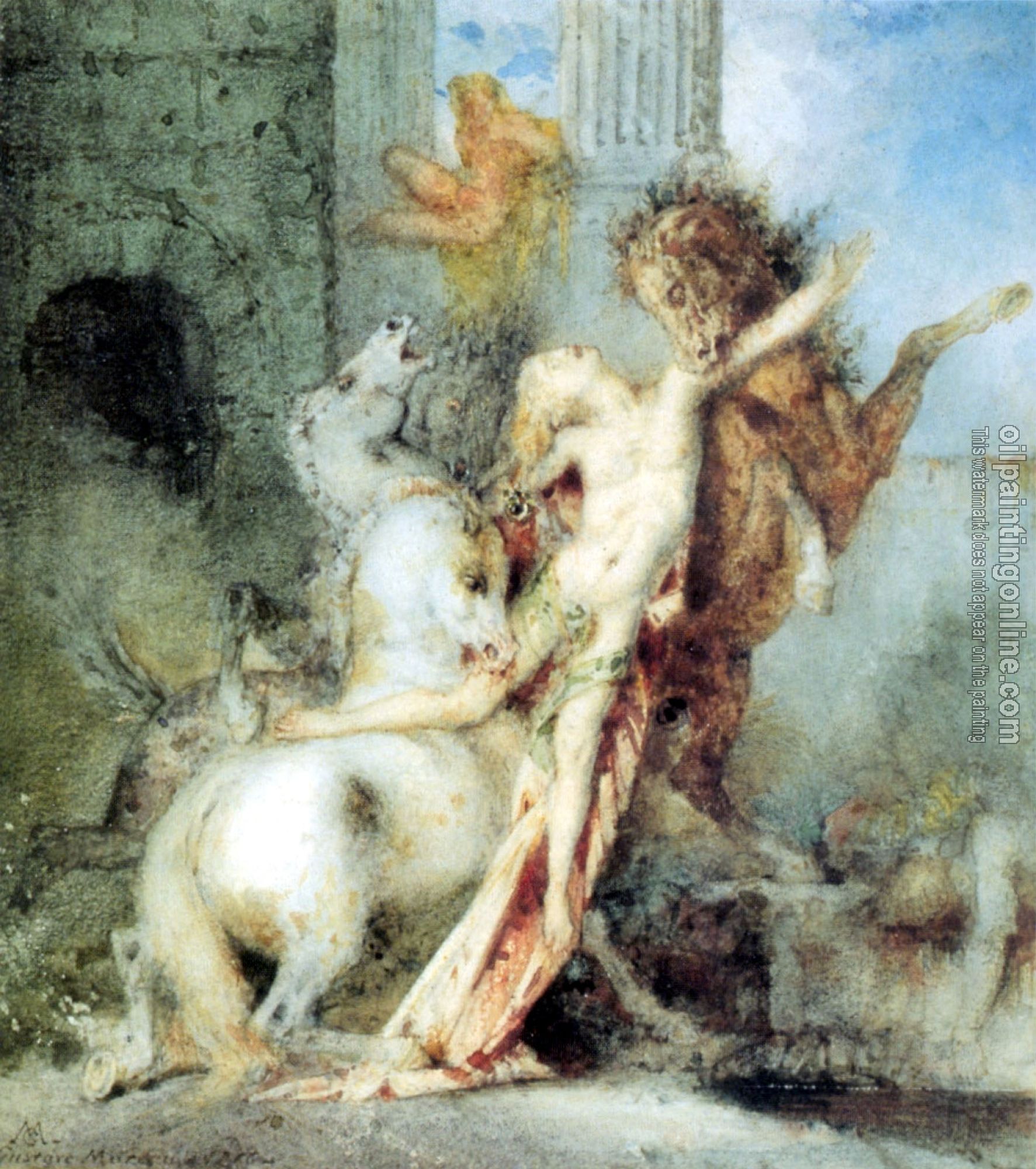 Moreau, Gustave - Diomedes Devoured by his Horses